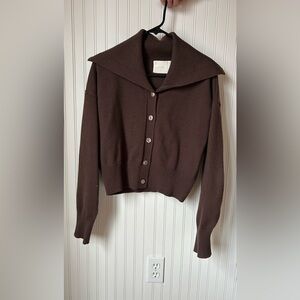 Mod Ref Chocolate Button-Up Women's Cardigan